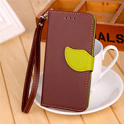 ZSTVIVA iPhone Xs Max Leather Phone Case 6.5 inch PU Flip Soft TPU Inner Cover Buckle Wallet Bracket Anti-Fall Shockproof Lychee Texture Smartphone Case