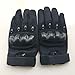 JIUSY Touch Screen Military Rubber Hard Knuckle Tactical Gloves Full Finger Airsoft Paintball Outdoor Army Gear Sports Cycling Motorcycle Riding Shooting Hunting Size Large Black