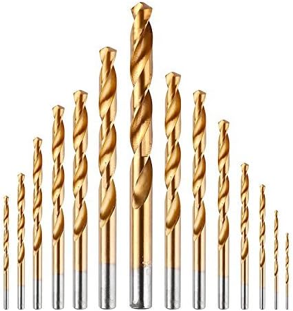 Drill Bit Set, Titanium Pilot Point Drill Set 98pcs HSS Drilling Driving Kit  Wood Drilling Power Tools, 1.5mm -10mm