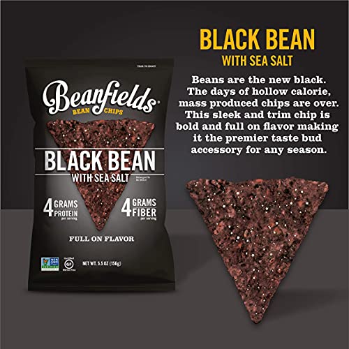 Beanfields Bean Chips, High Protein and Fiber, Gluten Free, Vegan Snack