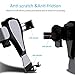 ELEWIUM Gravity Car Mount Universal Air Vent Cell Phone Holder iPhone Samsung LG HTC & Other Smartphone Devices-360° Rotating Joint & Adjustable Auto Clamping With Anti-Scratch Silicone Clips