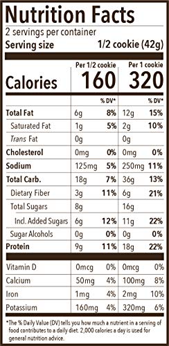 Munk Pack Oatmeal Raisin Spice Protein Cookie with 18 Grams of Protein | Soft Baked | Vegan | Gluten, Dairy and Soy Free | 12 Pack