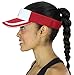 Adidas Women's Splice Red and White Visor