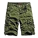 Men's Cotton Loose Fit Multi Pocket Cargo Shorts