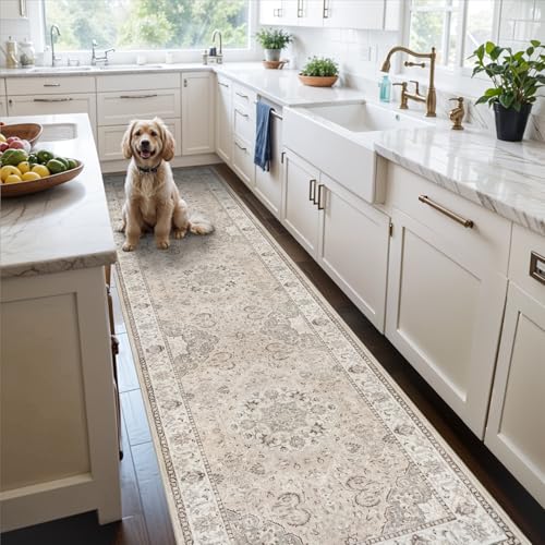 Hallway Washable Runner Rug - 2x10 Kitchen Rugs Entryway Rug Runner Vintage