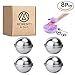 MOMENTY NEW DIY Metal Bath Bombs Molds Kits and Supplies, Homemade Round Sphere Shapes Fizzy Bombs, for Crafting Your Own Fizzles,8Pcs, by
