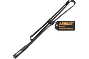 ABBREE GMRS Radio Antenna 42.5-inch SMA Female CS Tactical Antenna for Baofeng UV-5R AR-152 UV-82 BF-888S and GM-15 Pro GMRS GM-5RH TD-H3 Radio Antennas