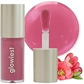 glowiest Dream Glow Tinted Lip Oil ; 3-in-1 Formula: Lip Gloss with a high shine finish, Non-sticky Long Lasting | Korean Plumped Tinted Lip Oil - 0.19 fl. oz. 5.7 ml (001 MUTED BERRY, Original)
