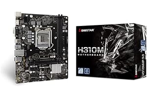 BIOSTAR Equipped with Intel H310 Chipset, Supports 9th and 8th Generation Intel Core Processors, HDMI, D-Sub Terminals, Gigabit LAN Compatible, MicroATX Motherboard [H310MHP 3.0]