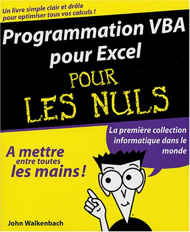 Programmation VBA pour Excel