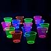 Party Essentials Hard Plastic 9-Ounce Party Cups/Old Fashioned Tumblers, 200-Count, Assorted Neon