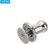 PATIKIL 5mm Leather Rivets 100 Sets Metal Screw Studs for Crafts & Clothing view 3