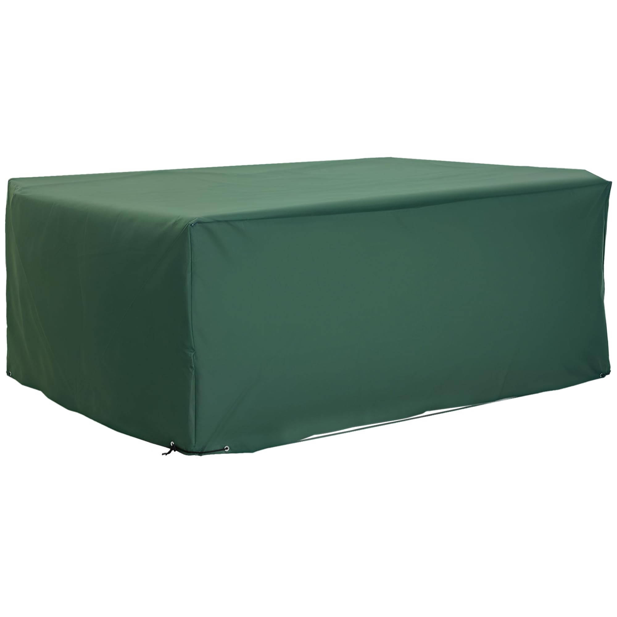 Outsunny Outdoor Garden Furniture Cover Waterproof, Anti-UV 600D Heavy Duty Oxford Fabric Patio Furniture Cover for Rectangular Sofa Table Set, Green, 205 x 145 x 70 cm