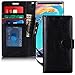 FYY Case for Samsung Galaxy Note 9, Handmade Flip Folio Note 9 Case Wallet [Kickstand Feature] With ID and Credit Card Protector for Samsung Galaxy Note 9 (2018) Black