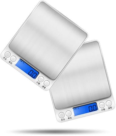 Liumengjie Balance De Cuisine Numerique Balance Electronique Grande Surface De Pesage Avec Ecran Lcd Anglais 3kg 0 1g Amazon Fr Cuisine Maison
