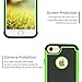 iPhone 7 Case,,ANLI(TM)[Shock Absorption] Drop Protection Hybrid Dual Layer Armor Protective Case Cover for Apple iPhone 7(4.7 inch) Green