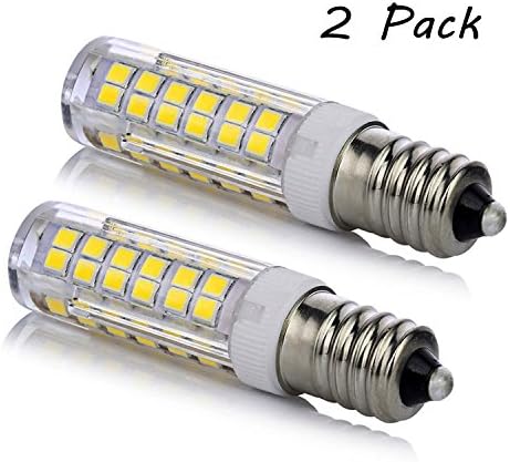 E14 led light bulb 5W, 40W or 50W e14 base incandescent bulb or halogen lamp replacement, Dimmable led e14, Daylight White 6000K 450lm โ pack of 2 (Daylight White 6000K)