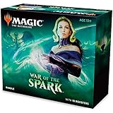 Magic: The Gathering War of The Spark Bundle | 10 Booster Packs | Accessories | Planeswalker in Every Pack