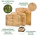 Premium Bamboo Cutting Board Set of 3 -Eco-Friendly Wood Chopping Boards with Juice Groove for Food Prep, Meat, Vegetables, Fruits, Crackers & Cheese-100% Natural Bamboo Craftsmanship -by Clasier