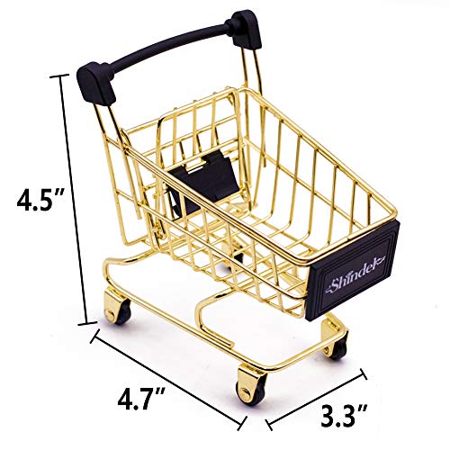 Mini Brands Shopping Cart, 2PCS Shopping Day Grocery Cart Mini Supermarket Handcart Toy Shopping Carts