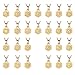 FOCALOOK J Initial Necklace Tiny Alphabet Charm 18K Gold Plated Letter Monogram Jewelry for Women Girls