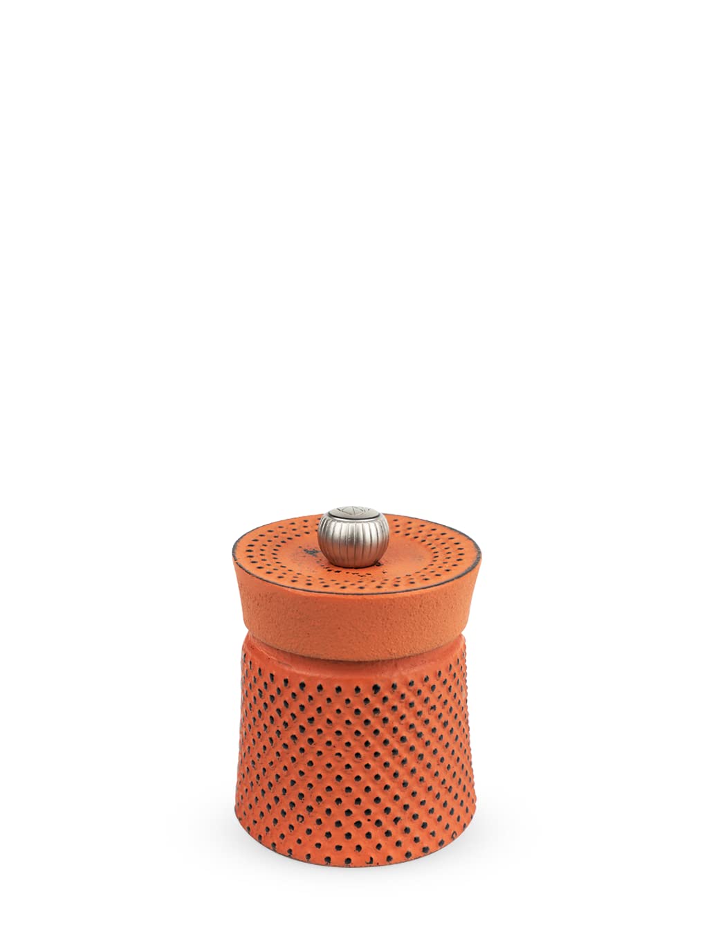 PEUGEOT - Bali 8 cm Pepper Mill - Classic Grind System - Cast Iron - Lifetime Guaranteed Mechanism - Made in France - Orange Colour