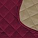 H.VERSAILTEX Reversible Loveseat Couch Cover for 2 Cushion Couch Loveseat Slipcover Loveseat Cover for Dogs Water Resistant Furniture Protector with Elastic Strap(Loveseat, Red/Tan)