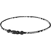 Phiten Titanium Classic Necklace - Sports Necklace with Aqua-Titanium Technology for Neck and Shoulder Tension - Elastomer Core - Black, 18 Inch