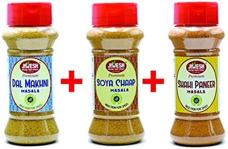 JIWESH SPICES COMBO OF 3 DAL MAKHANI+SOYA CHAAP+SHAHI PANEER 300 GRMS