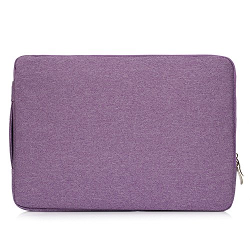 FuriGer Laptop Sleeve, Briefcase Handbag for 11-11.6 Inch MacBook Air, MacBook 12-Inch 2017/2016/2015 Release, Ultrabook Netbook Tablet, Polyester Multifunctional Carrying Bag Case Cover-Purple