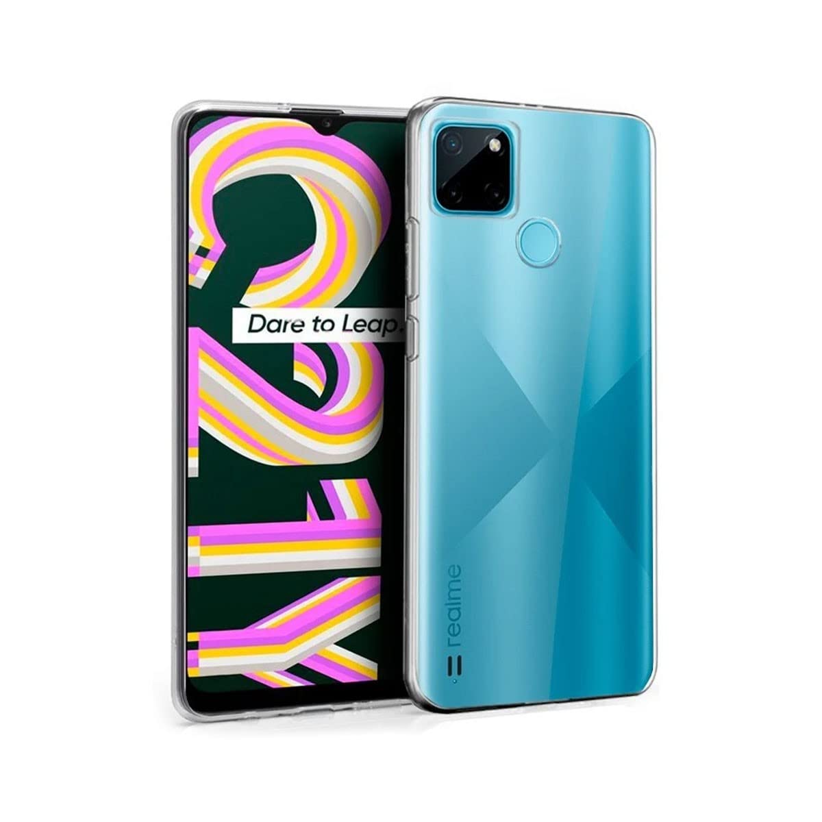 Cool Silicone Case for Realme C21Y / C25Y (Transparent)