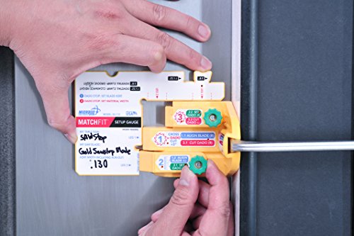 image for Micro Jig SG-133 MATCHFIT Setup Gauge by MICROJIG. Dado Stop Accessory