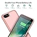 iPhone 8 Plus 7 Plus Battery Case, iPosible 8500mAh Rechargeable Battery Pack Charging Case for iPhone 7 Plus/8Plus (5.5 inch) Extended Battery Power Bank Portable Backup Cover Case Slim-Rose Gold