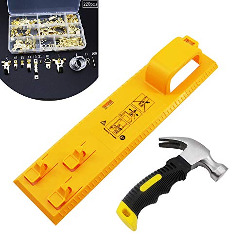 Picture Hanging Tool Kit with Level Easy Frame Picture Hanger Set