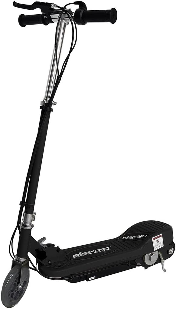 Electric Scooter Childrens 120w 24v Escooter Stand Ride On Toy Battery Operated (Black)