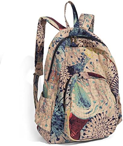 Bohemian Durable Polyester Large Capacity Backpack with Adjustable Straps 1pc bohemian floral print backpack adjustable straps - Temu  main image 3