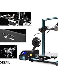 SainSmart x Creality CR-10 Impresora 3D de aluminio con base calentada, tamaño grande: 11.8 x 11.8 pulgadas x 15.8 pulgadas