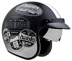 Vega Helmets X390 Retro Open Face Motorcycle Helmet