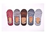5 Pair Men's Cotton No Show Summer Socks