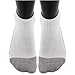 adidas Boys' YTH VERT Stripe 6-Pack Quarter, White/Black/Light Onix, Medium