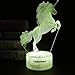 YODAFOOR Unicorn Night Light Lamp, Unicorn Toy Gifts for Boys Girl Teen Kids, Bedroom Table Decor Light, 16 Color Remote Lamp Smart Touch