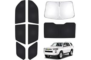 T TGBROS Window Shades for Toyota 4Runner 2010-2024 Windshield Side Rear Window Full Set Blackout Shades for 4Runner Accessories Foldable Privacy Window Cover 8PCS