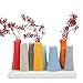 Chive - Pooley 2, Ceramic Flower Vase, 8-Tube Shape (Red)