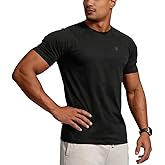 Casual Short Sleeve Crew Neck Classic Wicking Breathable Fitness Muscle Athletic T Shirts Mens