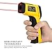 Dual Laser Infrared Thermometer AVANTEK -58 ºF~1562 ºF (-50 ºC~850 ºC), Non-Contact Digital IR Temperature Gun, Emissivity Adjustable & MAX/MIN/DIF/AVG Modes with Temperature Alarm