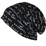 Unisex Beanie Baggy Thin Hip-hop Print Skullcap B078