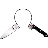 ZUAON Halloween Fake Plastic Knife Through Head Headband Prop for Adults, Scary Zombie Costume Accessories for Cosplay Party