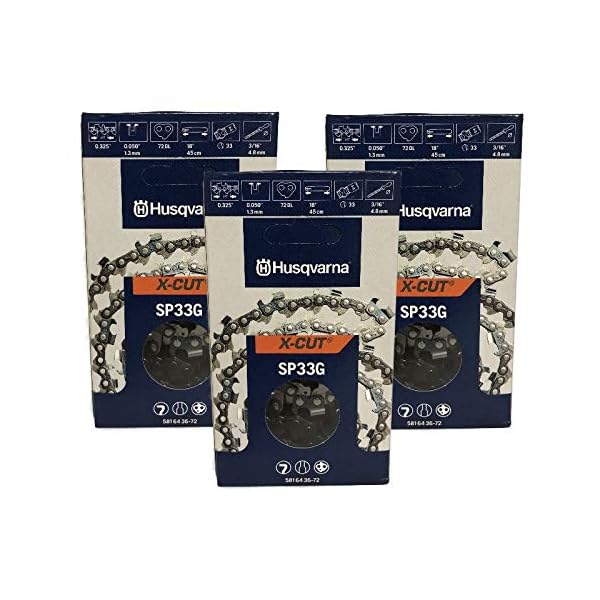 Husqvarna 581643672 SP33G X-Cut .325 .050 72 DL 3 Pack