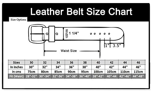 Men's Genuine Leather Dress Belt with Premium Quality - Classic & Fashion Design for Work Business and Casual (sWhite, 44)