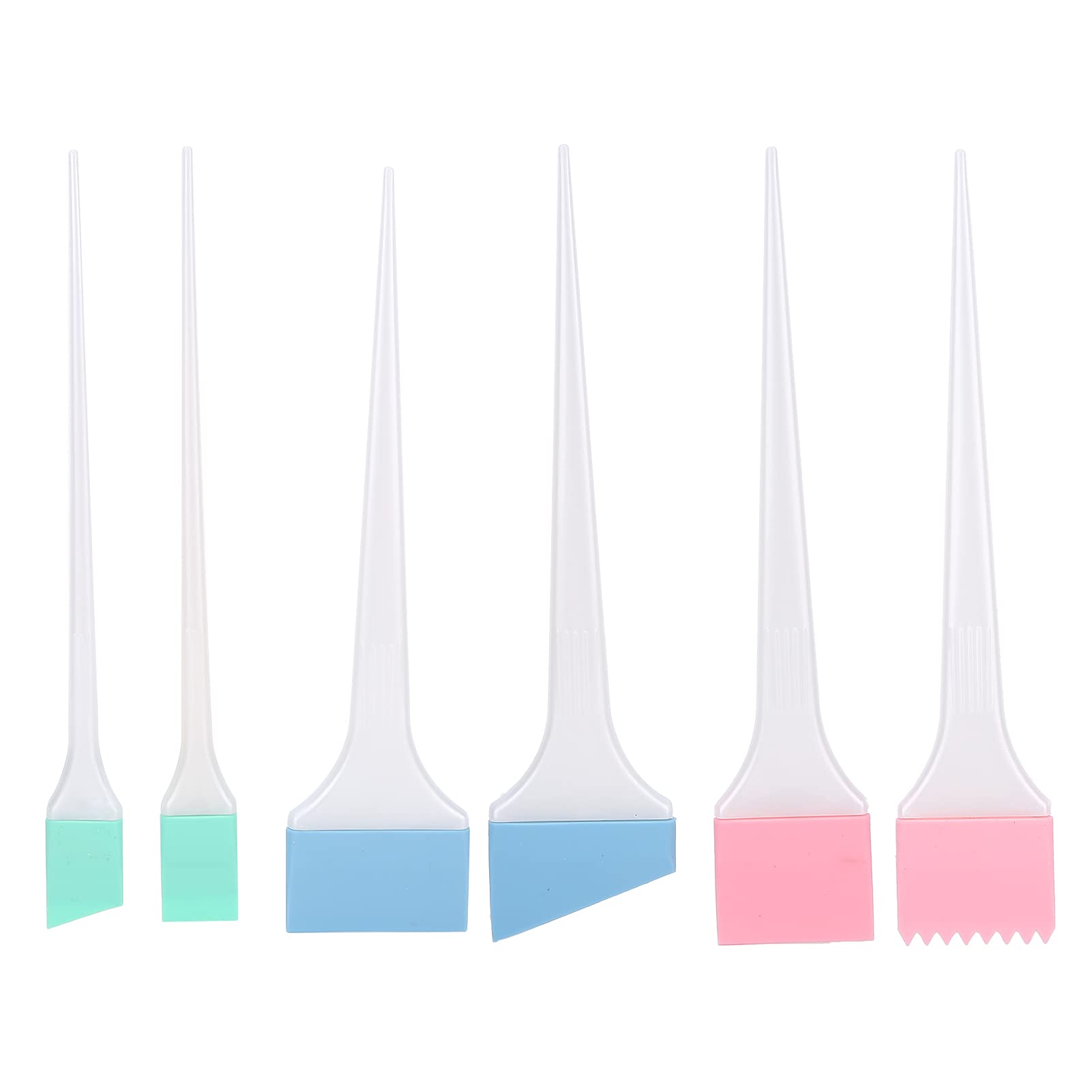 6Pcs Hair Dyeing Brush Set - Hair Coloring Brush Kit Silicone Hair Color Dye Brush Hairdressing Tinting Brush Bleach Dye Brush Dyeing Hairdressing Tool for Hair Salon